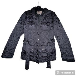 Banana Republic quilted jacket with belt